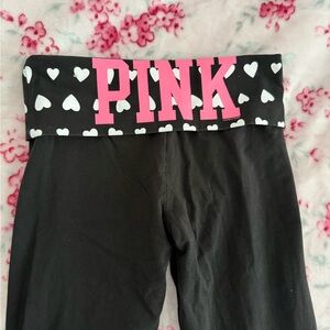 Y2K PINK Victoria's Secret Fold-over Leggings